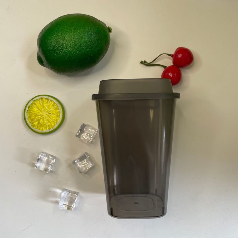 แก้วพลาสติก PP สีดำ 650ml - 4 แก้วพลาสติก PP